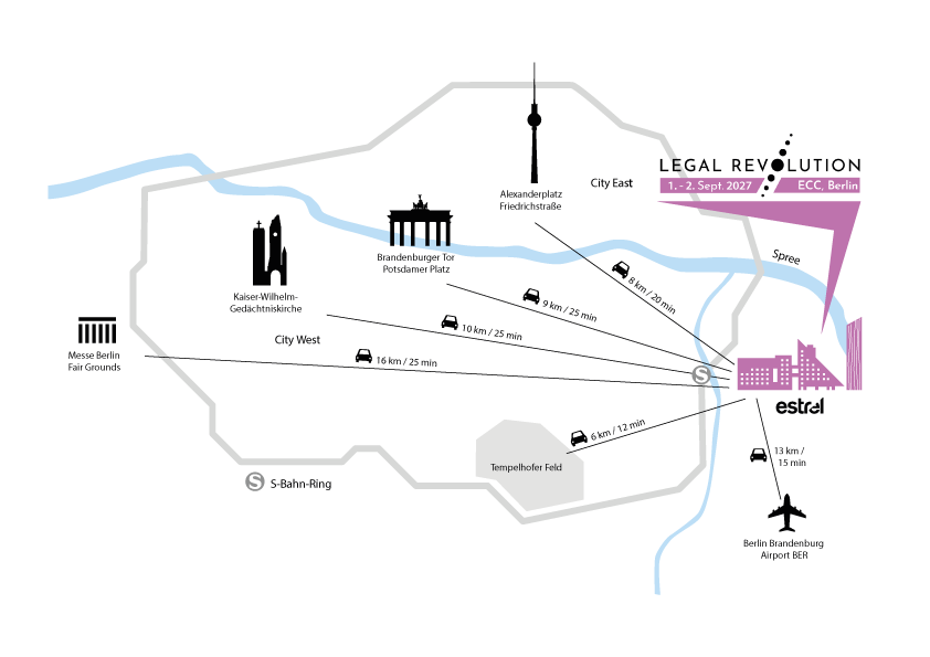 Entfernungen und Orientierung für die Anreise zum Estrel Berlin